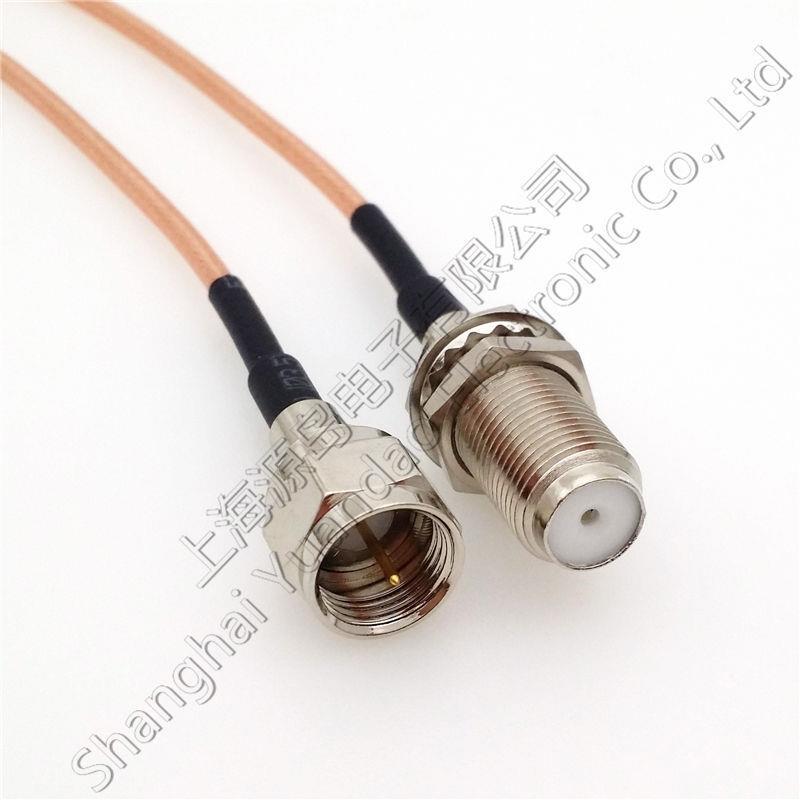 British Standard F Connector Jumper Cable F-J/F-Ky High Temperature Cable Rg316 Male to F Female Extension Cable with Nut British Standard F Connector Jumper Cable F-J/F-Ky High Temperature Cable Rg316 Male to F Female Extension Cable with Nut