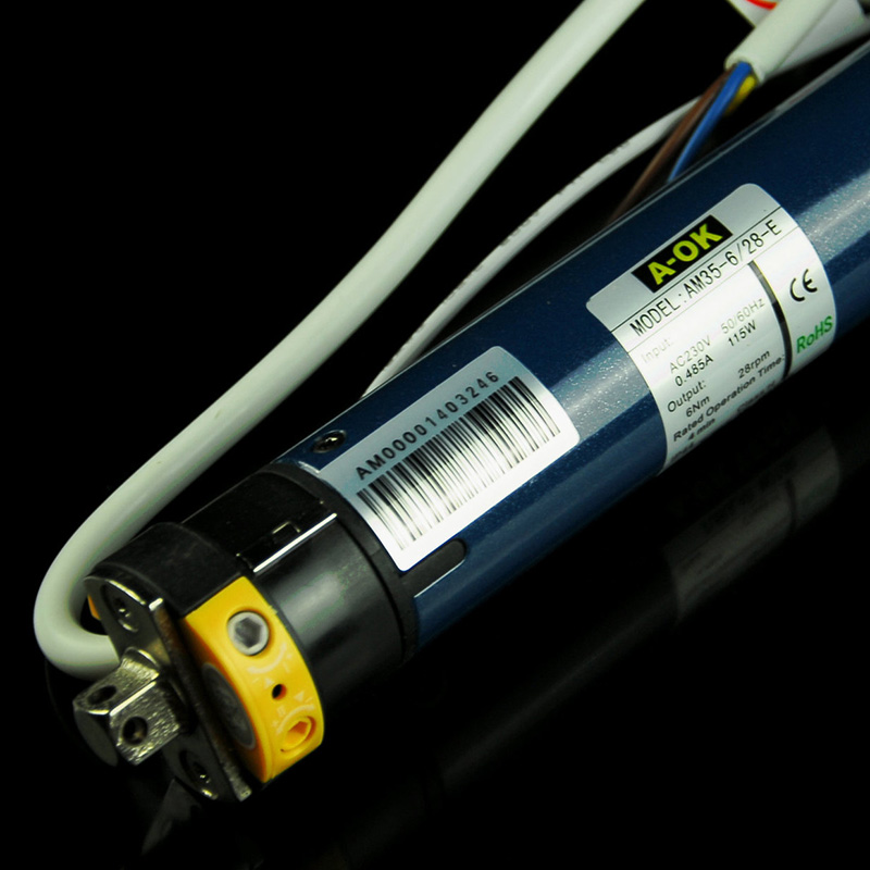 Ocote price AM35 built-in tubular motor smart home electric curtain roller blind shutter silver screen