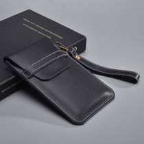 Suitable for Huawei P40 P40Pro genuine leather phone sleeve hand holding bag straight insertion liner bag handmade wristband wallet