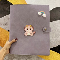 New version of pregnant mothers prenatal checkup storage book cartoon dragon baby pregnancy checkup report sheet file book a4a5 ​​loose-leaf information book