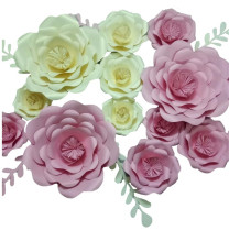 Large paper art flower paper flower wedding card paper flower jewelry store window clothing gift flower DP display display props