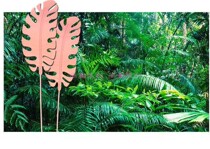 Wedding decoration props leaves wedding scene window decoration paper flowers background wall decoration ornaments tropical calla lily leaves