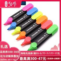 1 German Schneider Schneider fluorescent marker Large-capacity color fluorescent marker Job150 student waterproof and light-proof colorful marker marker