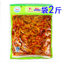 A copy of two sacks of chic all down the rice dish 1000g 2kg Chongqing Special production of spicy and spicy squeezed vegetable silk Fuling