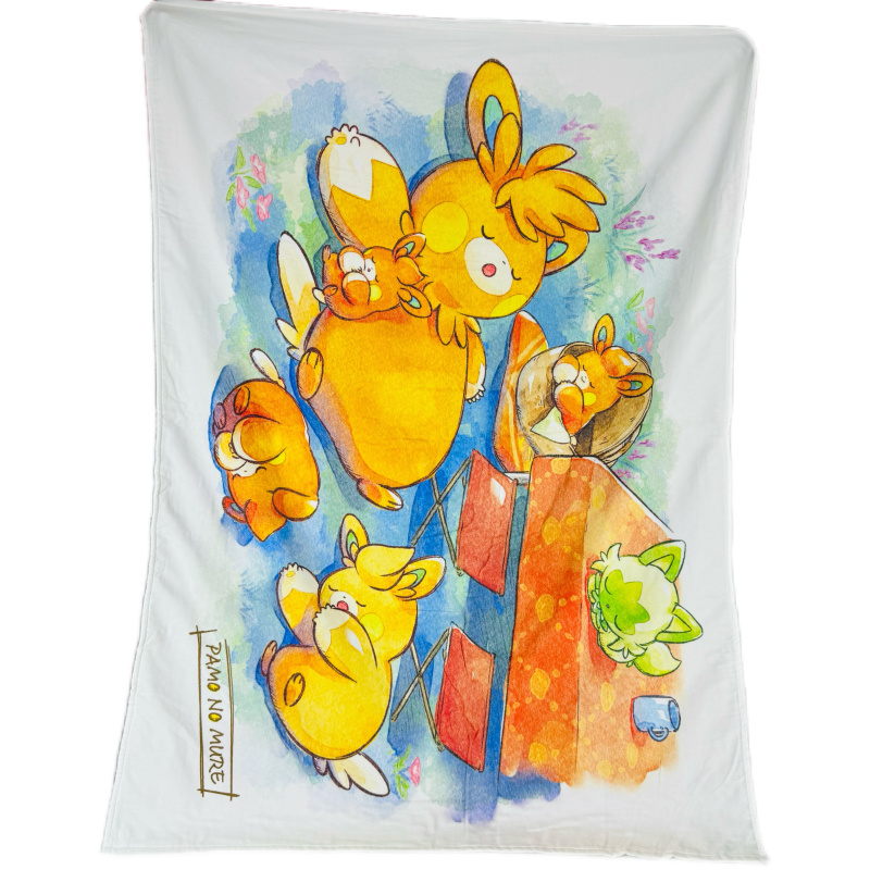 In Stock Pokémon Pamo No Mure (Cloth Ground) Pure Cotton Bath Towel with Minor Flaws In Stock Pokémon Pamo No Mure (Cloth Ground) Pure Cotton Bath Towel with Minor Flaws