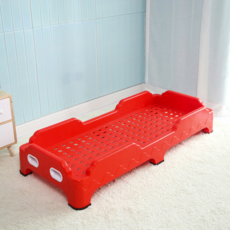 Kindergarten nap stacked plastic bed single bed lunch break folding bed children lunch break early education center hosting class small bed