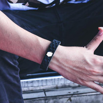 Negative ion balance energy bracelet silicone wristband fitness swimming black technology sports bracelet couple source manufacturer