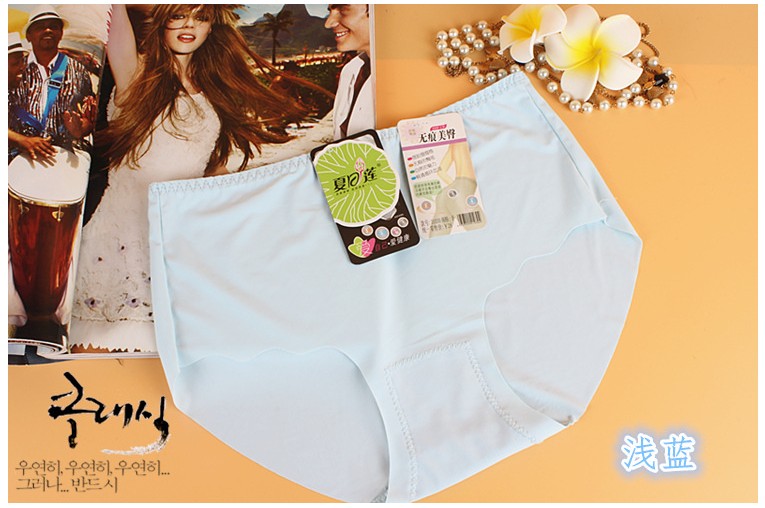 Mùa hè sen băng lụa một mảnh không có dấu vết thấp eo giữa nữ vẻ đẹp hông đồ lót kích thước mã phụ nữ vô hình tóm tắt đồ lót các mẫu đồ lót gợi cảm