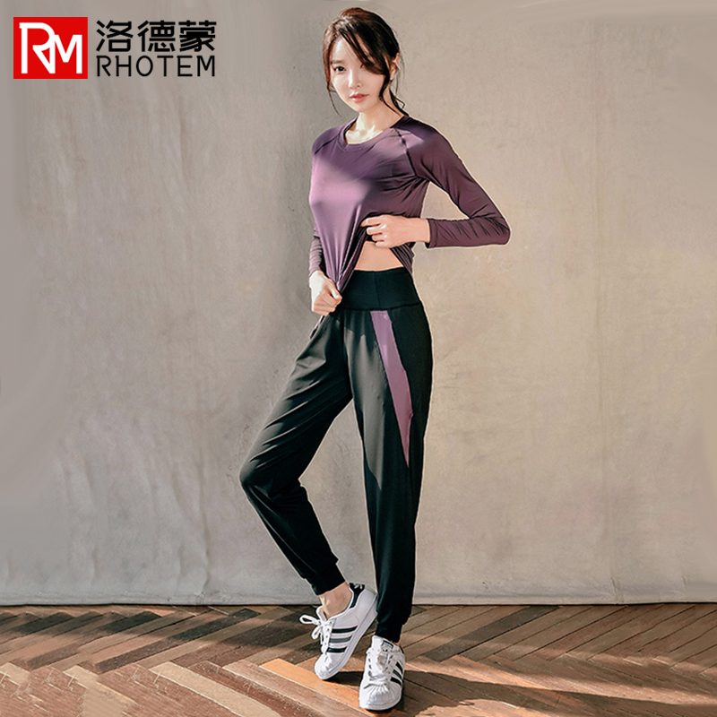 Leisure Sports Suit Women's Health 2021 Summer Large Size Yoga Fitness Suit Fat mm Short Sleeve Quick Drying Clothes Loose Summer