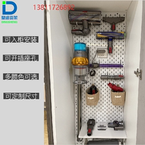 Dongle Board Custom Size Dyson Vacuum Cleaner Containing Rack Dining Side Cabinet Dongle Board Set Up To Wall Housekeeping Cabinet Hanging Board