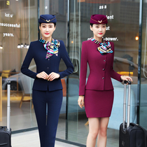 Flight attendant uniform professional suit women autumn and winter fashion new hotel front desk clerk ktv beautician overalls