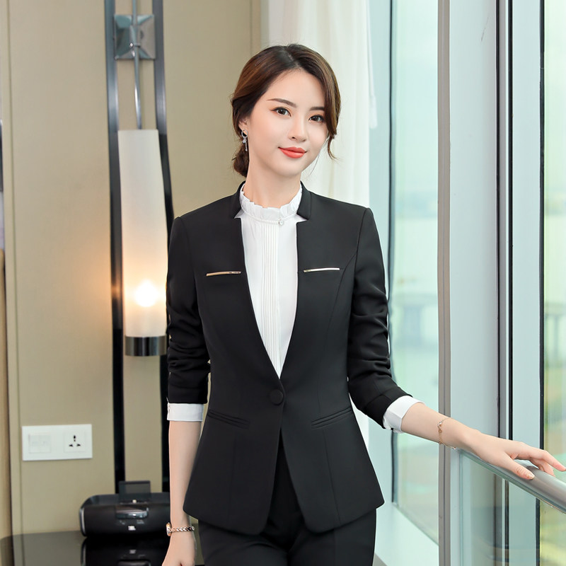 Hotel manager front desk waiter overalls fall/winter suit suit female reception suit formal beautician tooling