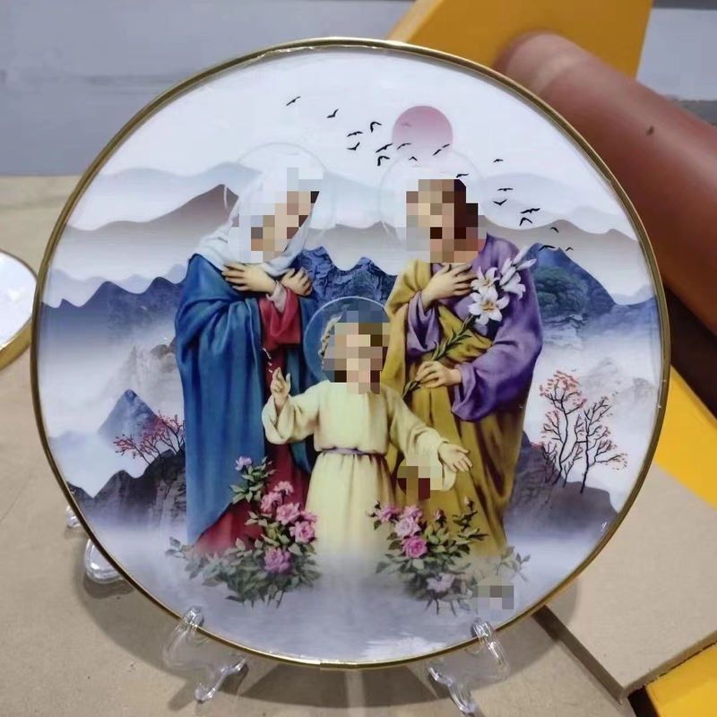 Exquisite Round Display Stand with Dimensions 25*25, Decorative Painting for Living Room, Bedroom, Tv Cabinet, Bedside Painting, Ornament, Picture Can Be Customized Exquisite Round Display Stand with Dimensions 25*25, Decorative Painting for Living Room, Bedroom, Tv Cabinet, Bedside Painting, Ornament, Picture Can Be Customized
