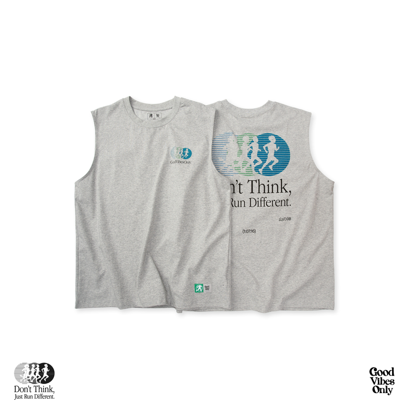 Goodvibesonly Good Vibes Come First "Run Different" Solona Vest Gray Running