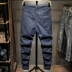 Mùa hè quần mỏng co giãn thường xuyên quần lửng ống rộng nhỏ nam xu hướng Hàn Quốc Quần cotton nam hoang dã - 3/4 Jeans
