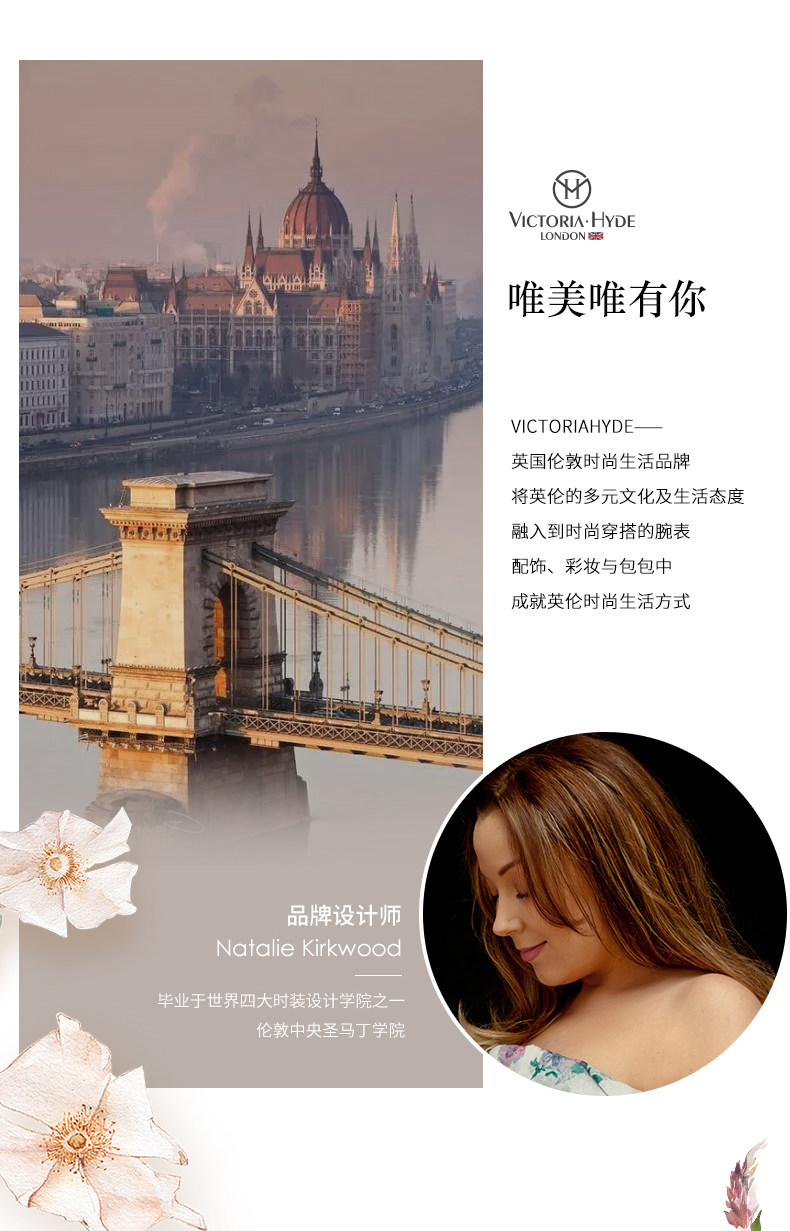维多利亚海德 火花系列 风满天星女石英表 图7