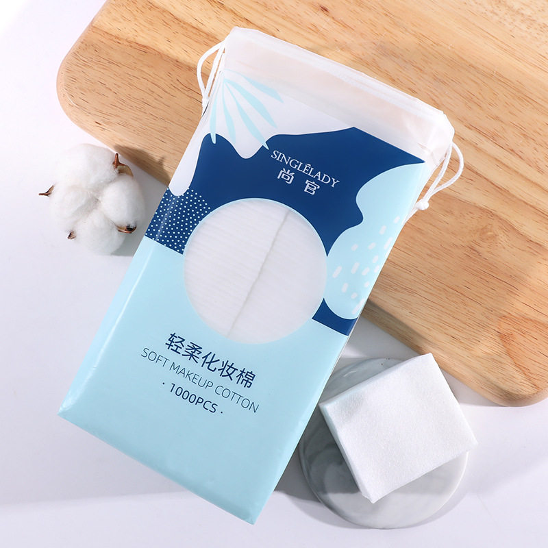 Wash face new soft towel double-sided double-effect three-layer sandwich edge cotton wet compress cotton soft does not drop floc rope beauty towel