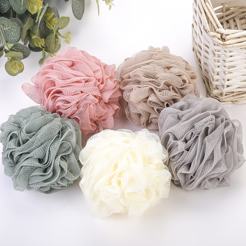 Bath ball bath ball 60g large size not easy to disperse soft adult personal cleaning bath towel bath artifact bath flower