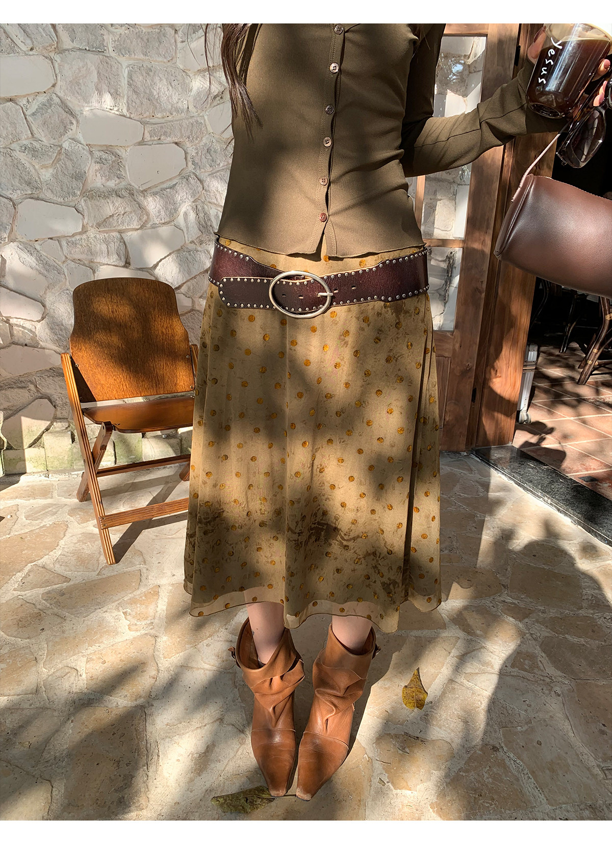 马儿MAR винтажная флокированная юбка-миди А-силуэта в горошек с сетчатыми вставками для женщин весна-лето