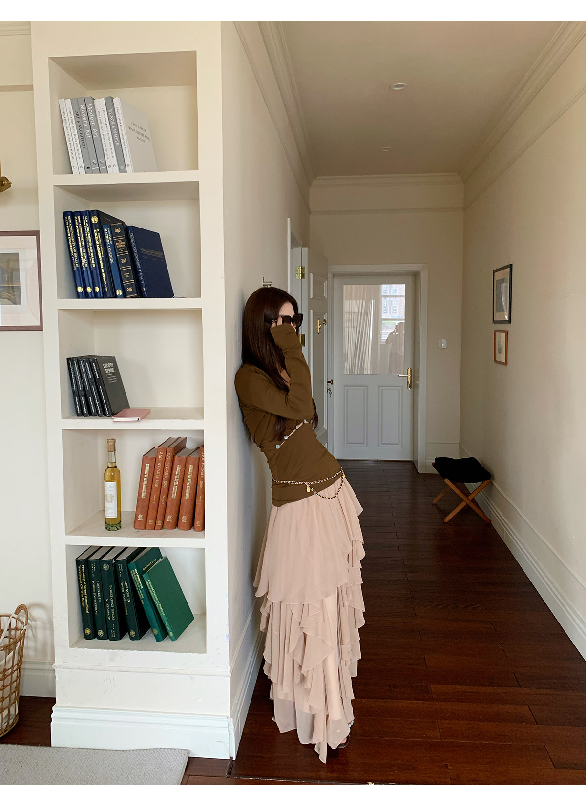 马儿MAR Французская романтическая многоярусная юбка с оборками женская универсальная стройнящая многослойная юбка-торт