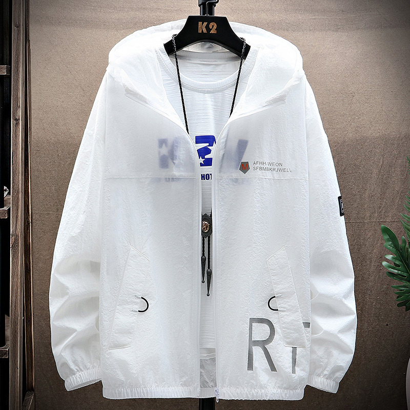 Summer Men's Sun Protection Clothing 2026 New Ultra-Thin Breathable Ice Silk Sun Protection Clothing Lightweight Trendy Brand Sun Protection Shirt Jacket
