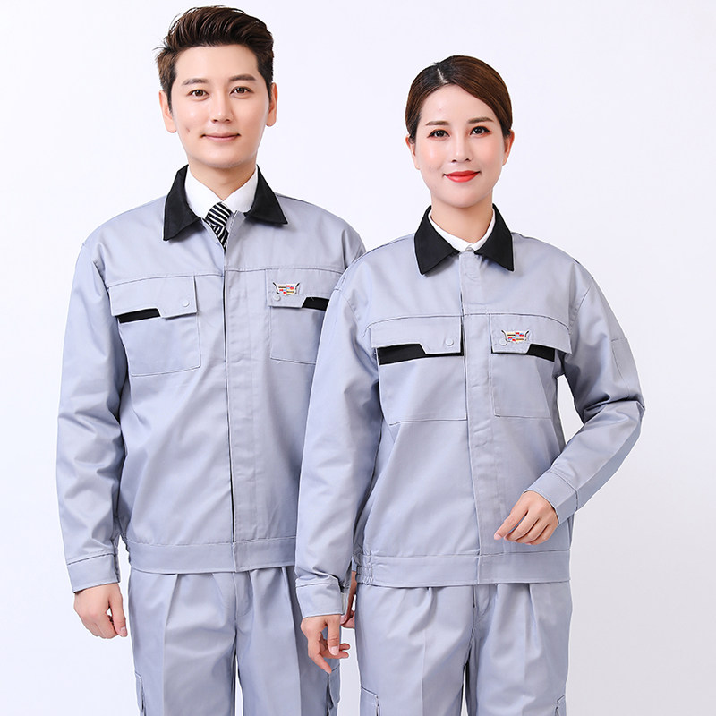 Long sleeve Cadillac work suit suit men and women car 4S store workshop tooling maintenance after sale Spring and autumn steam repair