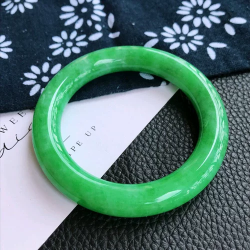 Натуральная высококлассная реплика из Мьянмы, солнечно-зеленый браслет