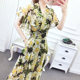 Goddess fan suit 2022 summer new women's clothing fashion Western-style ladies temperament Royal sister fashionable chiffon jumpsuit