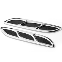 Automotive Engine Lid Emulation Air Outlet Decoration Car Sticker Engine Cover Vent Fake Air Outlet Shark Mugts Retrofit