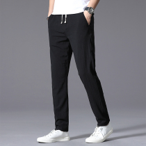 Mens casual pants straight loose 2021 summer new trousers Korean version of the trend wild slim sports pants men