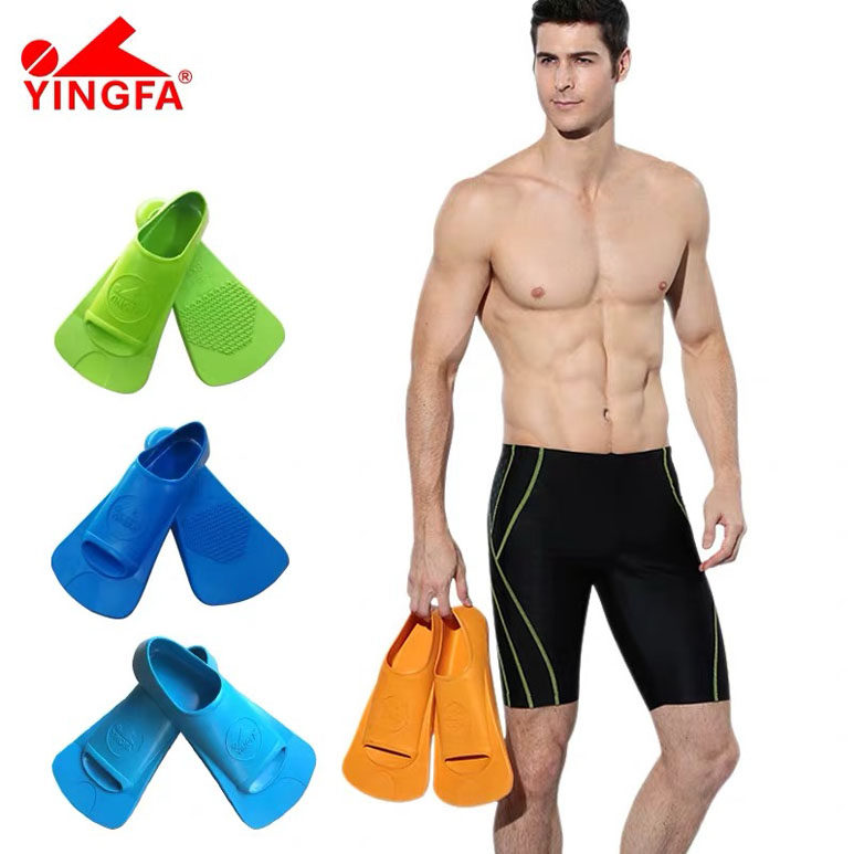 English Hair Swimming Training Short Footed Webbing Snorkeling Water Swimming Equipment Adults Children Soft Rubber Frogs Shoes