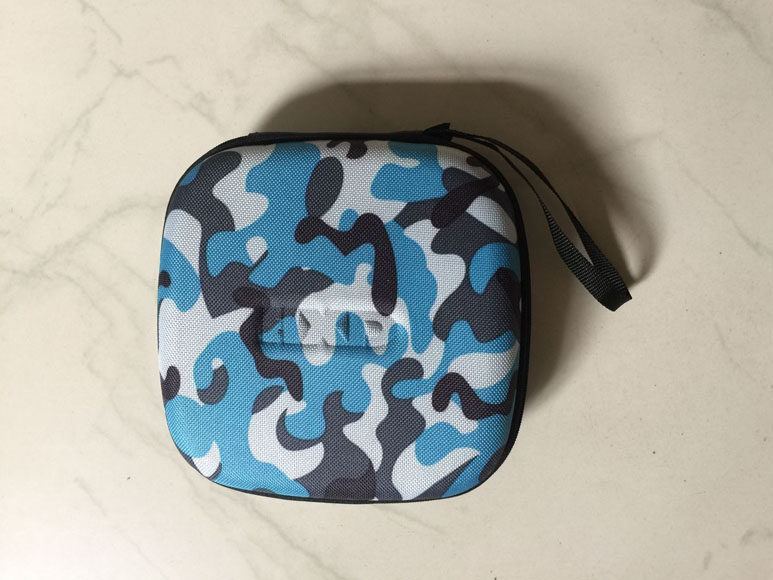 Earphone containing bag for bone conduction teaching machine