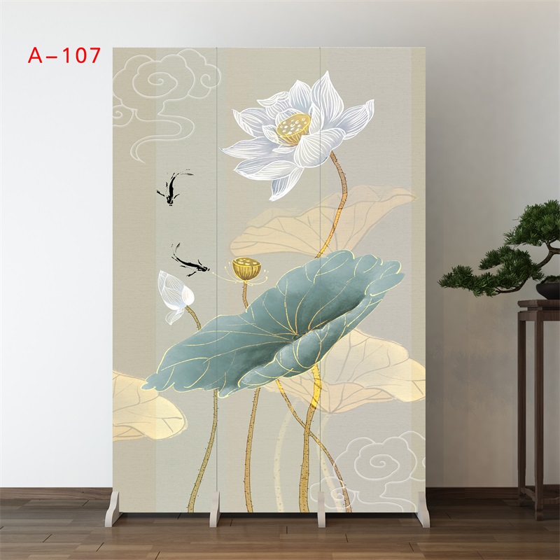 Chinese style screen partition living room office folding mobile minimalist modern light lavish bedroom shielded home Easy folding screen-Taobao
