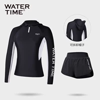 Черно -белый классический контрастный цвет [двойные брюки и две части]