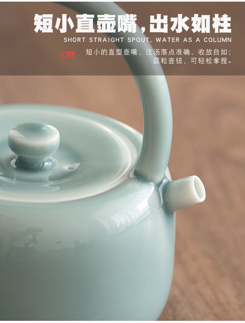 Mr Nan shan first qingshan household teapot single girder pot pot of belt filter ceramic kung fu tea set with parts