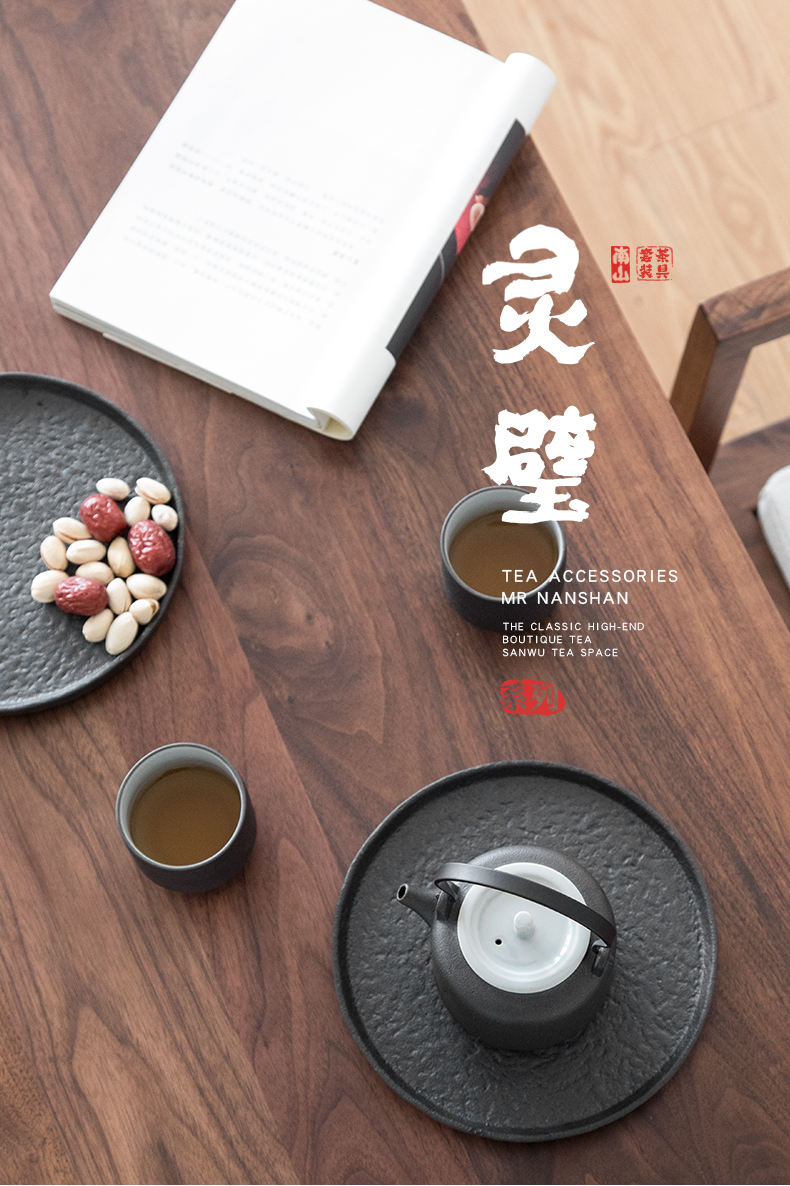 Mr Nan shan lingbi girder pot of kung fu tea set contracted Japanese dry tea tray ceramic teapot household