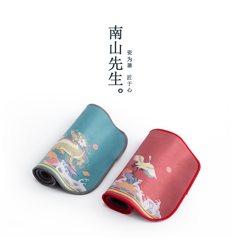 Mr. Nanshan Xiangrui double-sided tea towel cotton hemp water absorption tea towel tea tablecloth Household tea towel cloth tea ceremony accessories