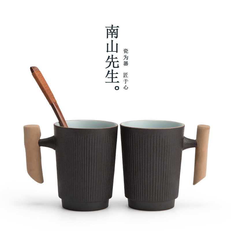 Mr Nan shan mark cup ceramic cups of coffee cup contracted office tea tea cup logo customization