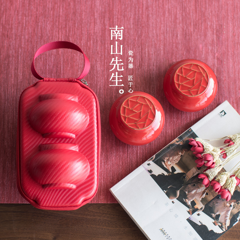 Mr Nan shan lanterns caddy fixings ceramic household mini storage sealed storage jars of moistureproof travel tea warehouse