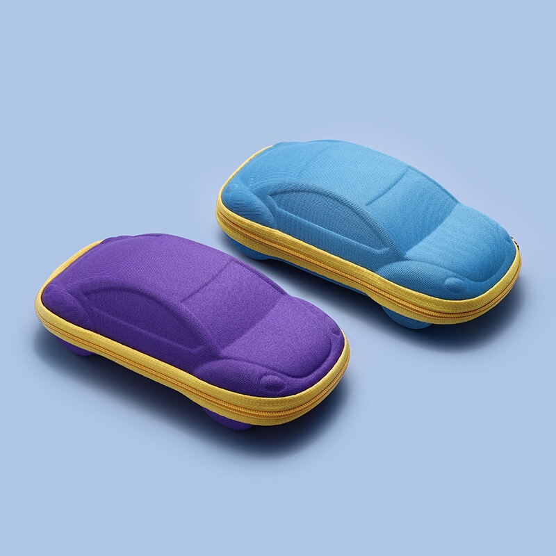 Children's Glasses Case Cartoon Car Storage Box Baby Sunglasses Myopia Glasses Stationery Storage Box Zipper Box