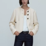 Massimo Dutti, золотая дизайнерская куртка для отдыха, осенняя, облегающий крой