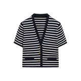 Весенний комфортный хлопковый свитер для отдыха, в стиле Шанель, V-образный вырез