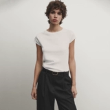 Женская летняя повседневная футболка MD в минималистском стиле, приятная для кожи, из чистого хлопка, с короткими рукавами реглан, 06854581712