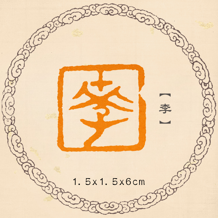 (Li)Fine small chapter Surnames chapter can be customized by hand seal carving hard pen calligraphy seal Small Kai name chapter