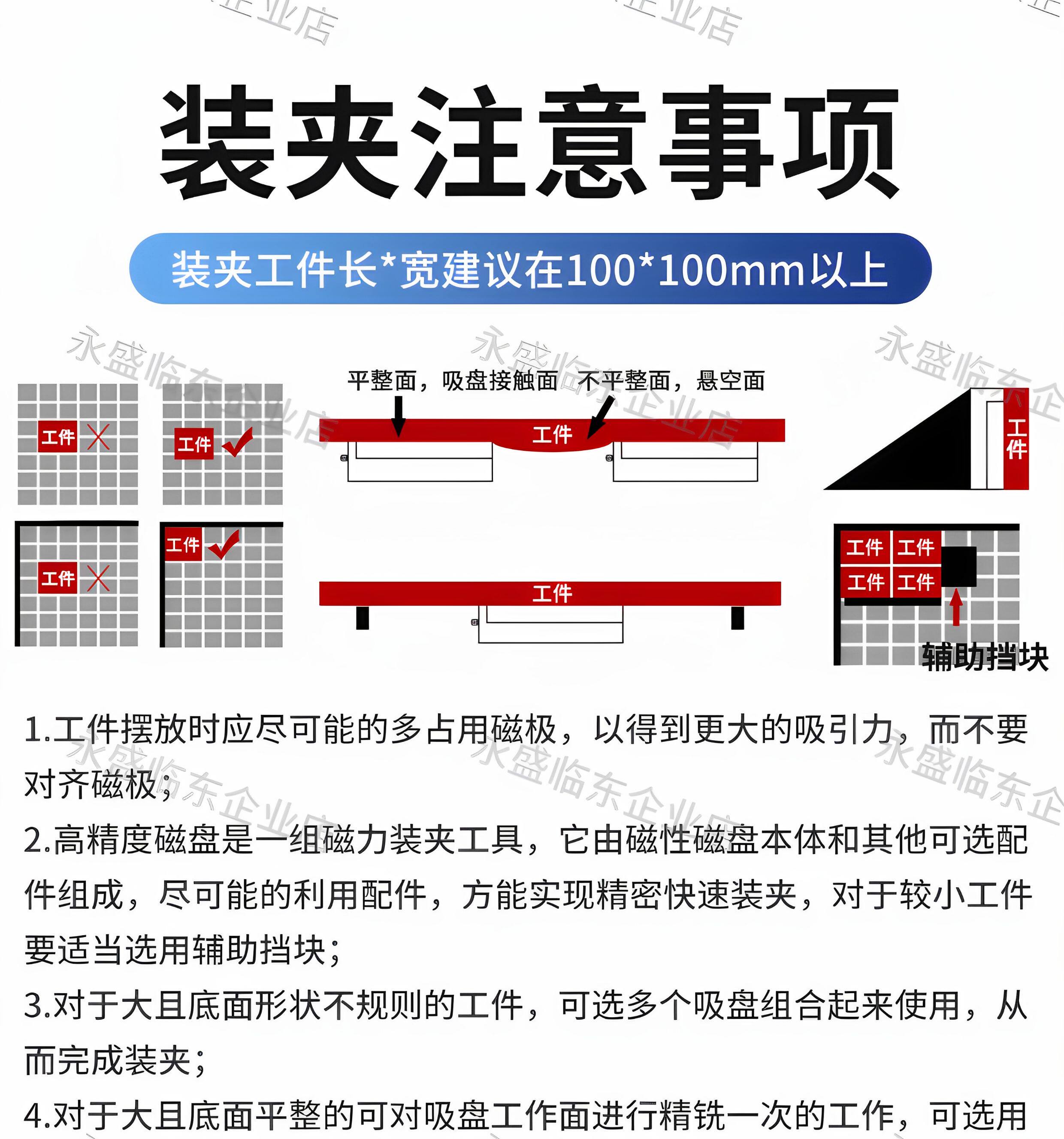 Присоска cnc强力磁盘永磁吸盘电脑锣数控龙门铣床加工中心 方格永磁吸盘 Yong Sheng East