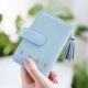 Jizi dễ thương gói nhỏ thẻ phụ nữ vị trí nhiều thẻ siêu mỏng mini thẻ nhỏ gói thẻ ví da