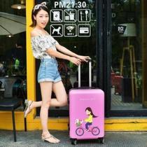 Tide small travel fresh suitcase female trend 20 inch high school students light Korean wedding youth thickening