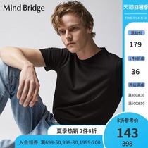 Mind Bridge summer new short-sleeved T-shirt mens trend half-sleeve slim base shirt MTTS0105