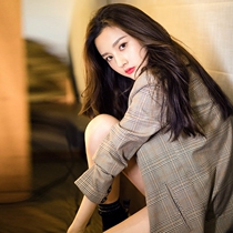 Large size 2021 Autumn New Net red casual retro plaid suit Korean loose Joker small blazer women