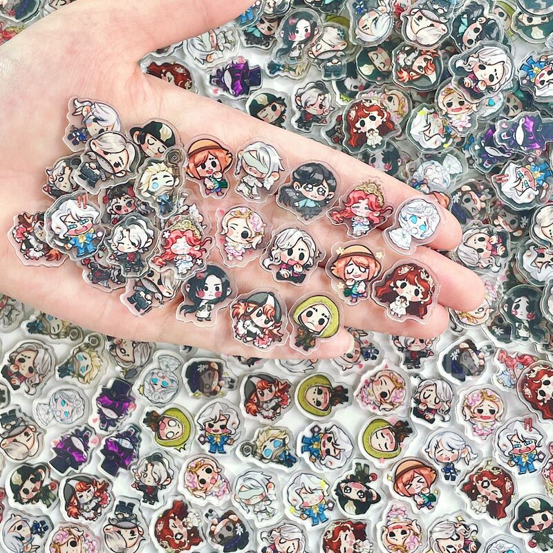 Identity V New Cute Q Version Free 1Cm-2Cm Acrylic Ultra-Clear Printed Figure Shaker for Comic Expo DIY